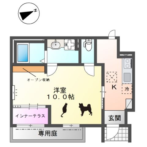 仮）名古屋市西区南堀越２丁目新築アパートの間取り