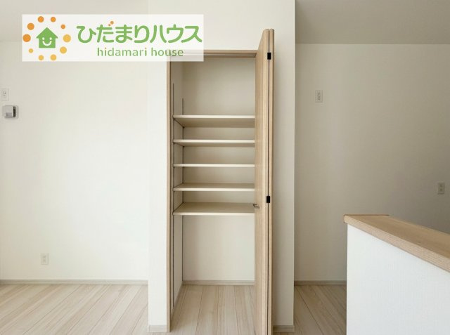 【収納】 | 筑西市市野辺25-P1　新築戸建　2号棟 | パントリー完備で散らかりがちなキッチン回りもラクラクお片付けできちゃいます！(*^-^*)