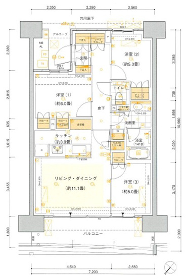 【間取り】 | HARUMI FLAG SUN VILLAGE C棟