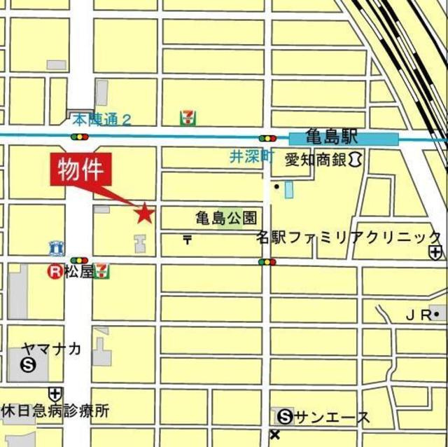 プレイズシード名古屋亀島の地図