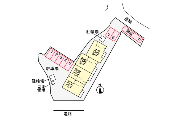 サンヒルズ Sの区画図
