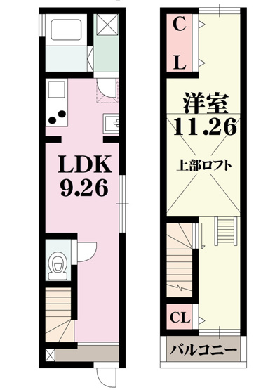 【間取り】 | 三軒家東　貸戸建