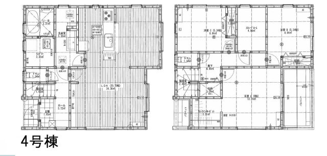 明石市二見町福里全7棟　4号棟　新築戸建の間取り|●年中無休：当日予約可●WIC・ストレージルーム他収納豊富な間取り♪