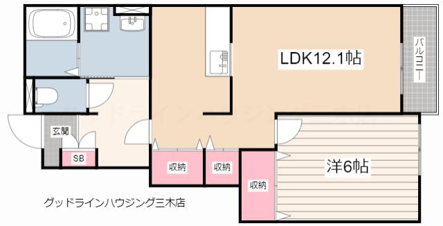 サンハイツⅢの間取り
