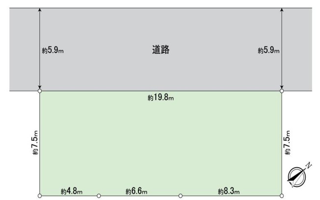 【土地図】 | 売地 江戸川区平井６丁目