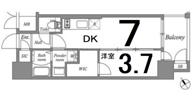 【間取り】 | エステムコート名古屋新栄Ⅴラポール