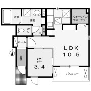 リエート大日の間取り
