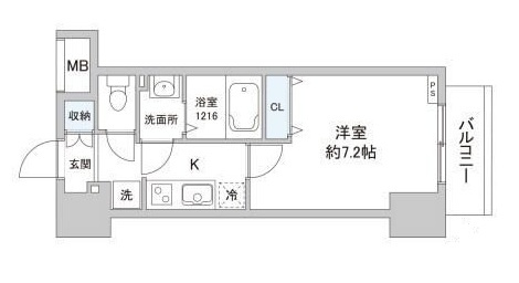 スカイグランデ日暮里の間取り|間取りです。