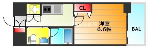エイペックス南堀江の間取り|現状有姿