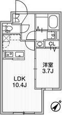 Aglaia 千石 Deuxの間取り|セパレート出来るので使い勝手もいいですね。