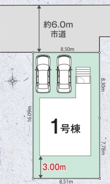 四街道市大日第５期の区画図