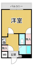 コモテリアK＆Mの間取り