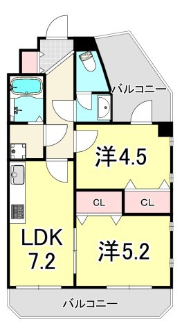 メインステージ武庫之荘の間取り