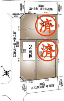 【区画図】 | 鏡石町境新築一戸建て3棟