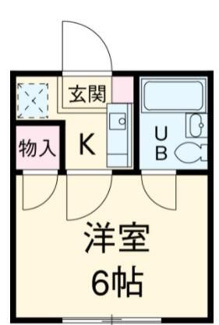 【間取り】 | コーポＫ５ | 間取りです。