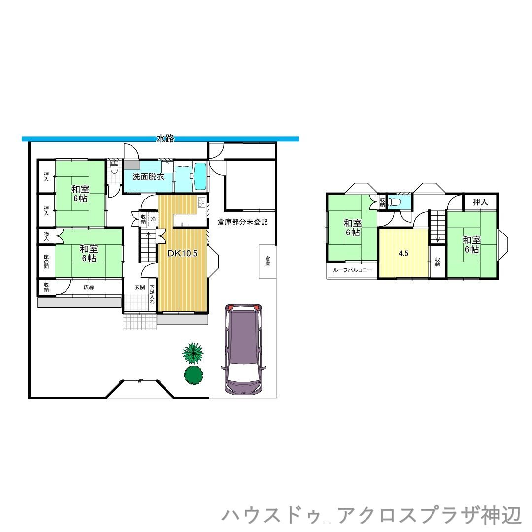 神辺町道上　1480万の間取り