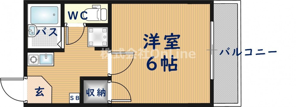 パレスハイツ A棟の間取り