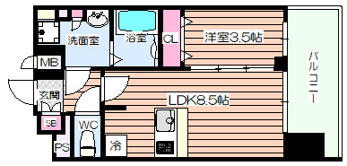 【間取り】 | プレリス大阪西九条CITY LINKS
