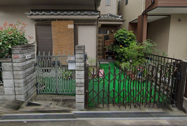 高槻市城南町戸建の駐車場