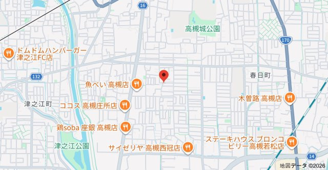 高槻市城南町戸建の地図