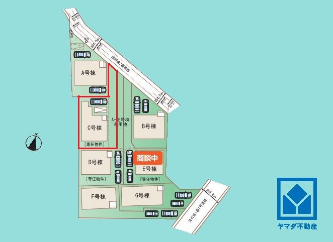 尼崎市西昆陽2丁目の区画図
