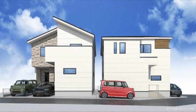 福岡市南区皿山３丁目の新築一戸建の外観パース