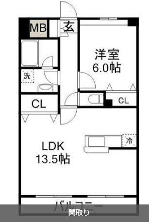 柏市十余二の賃貸マンションの間取り