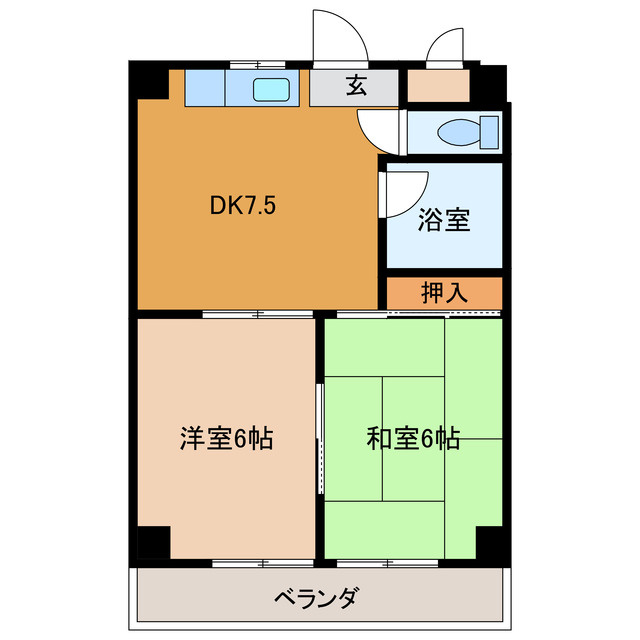 アネックス安井の間取り