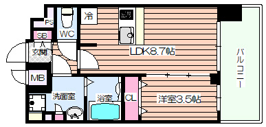 【間取り】 | プレリス大阪西九条CITY LINKS