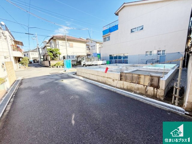 ◆松原市松ケ丘　第1期　新築一戸建ての前面道路含む現地写真|周辺は閑静な住宅街です。前面道路もしっかりと有りますので車の出し入れも安心ですよ！