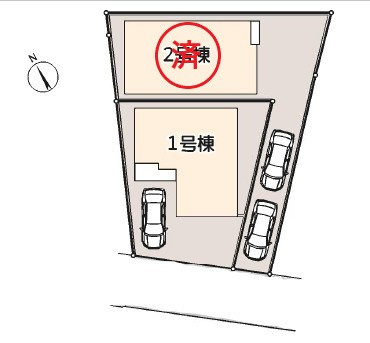 【区画図】 | 相模原市南区相武台1丁目　新築分譲住宅　全2棟