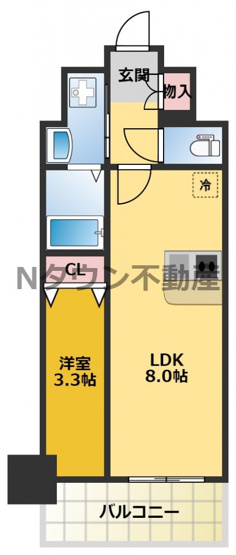 【間取り】 | ディアレイシャス浅間町ステーションフロント | 間取りです。