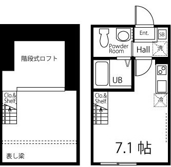 ハーミットクラブハウス二子玉 の間取り|間取りです。