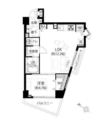 【間取り】 | ルシェール赤坂