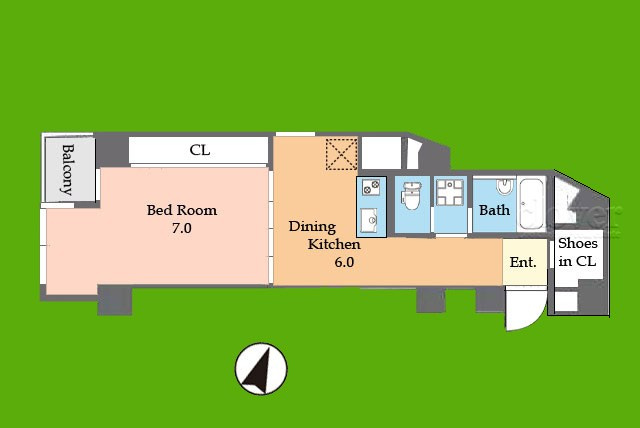 【間取り】 | 中銀第二小石川マンシオン | 即日のご見学も可能です！お気軽にお問い合わせください！