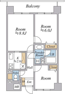 【間取り】 | Belleviage Shimura | 間取り図になります。