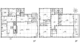 【間取り】 | 廿日市市佐方2丁目【山陽女学園前】（全2区画）No１ | 1階は16帖LDKにパントリーとランドリールームが隣接する家事動線に優れた間取り。2階は洋室4室を配置し、ウォークインクローゼットを含む全室収納付きで整理整頓しやすい配置です。
