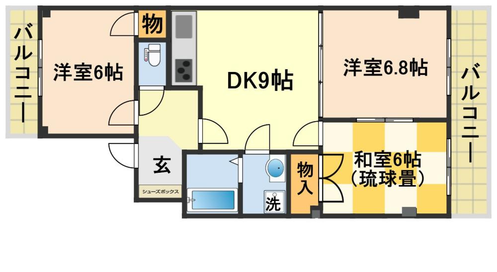 コーポ植田の間取り