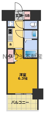 【間取り】 | ディアレイシャス名古屋太閤通Ⅱ | 間取りです。