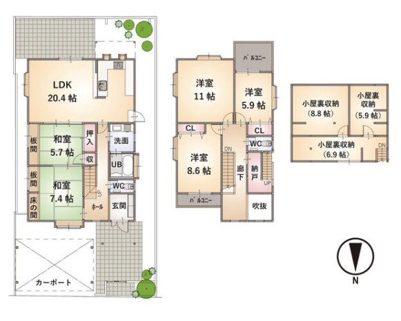 【間取り】 | S22207-岩倉南