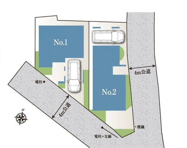 板橋区常盤台1丁目 全2棟 2号棟の区画図