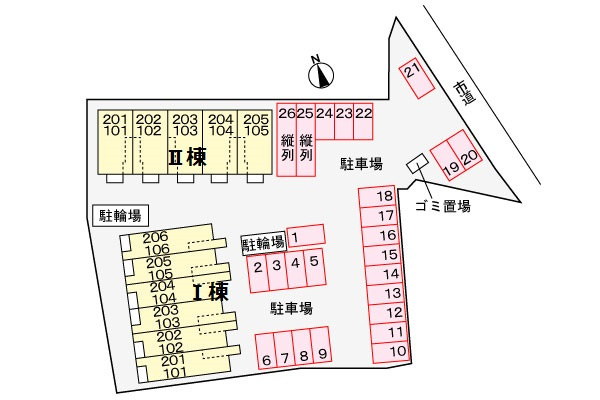 ラ グラン ヴィーダ 小野Ⅰの区画図