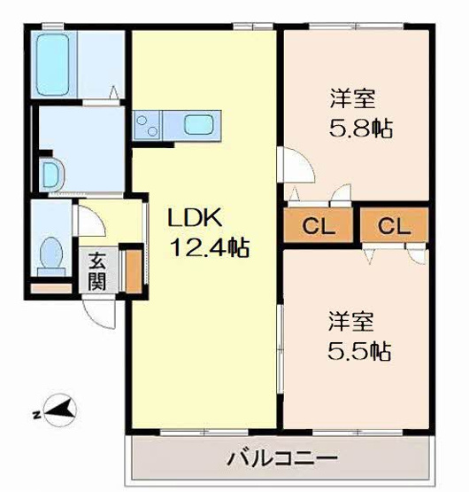 【間取り】 | リッチンコートⅠ