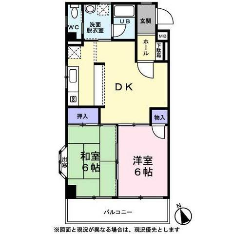 ルミエール旭ヶ丘の間取り