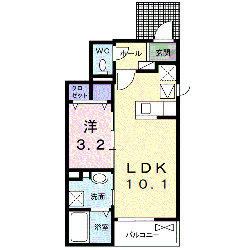 カトレアⅠの間取り