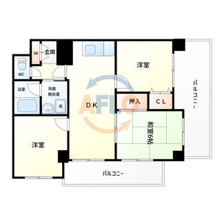 【間取り】 | ロイヤルハイツ江戸堀西公園　西船場小学校区 | ロイヤルハイツ江戸堀西公園　間取り