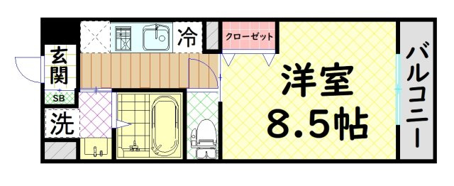 【間取り】 | フィオレ・レジデンス出島海岸通