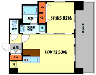 【間取り】 | プレジオ難波WEST | プレジオ難波WEST　間取り