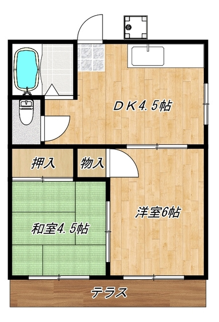 サニーコーポまさもとⅠの間取り|間取りです