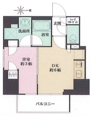 プライムアーバン西日暮里フロントの間取り